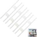 RVGUARD Double RV Refrigerator Bar Adjustable Fridge Tension Rod Holds Food and Drinks in Place Extends Between 16" and 28" for Camper Refrigerator, Kitchen, Cupboard, Bookshelf4Sets