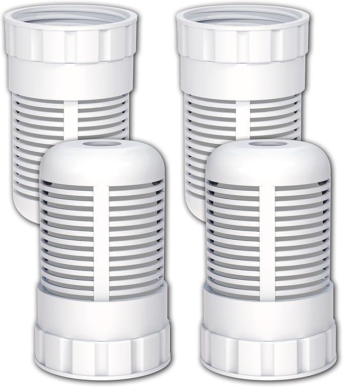 Alkaline Water Filter Replacement for Seychelle Dual-Filter 64 oz and Water Filter Pitcher 32 oz pH Enhancing Filtration, Compatible with Alexapure Pitcher, 4 PCS 