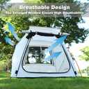 Portable Dog Tent for Large Pets up to 100lb or Multiple Pets, Waterproof Dog Tent Outdoor Lightweight with Carrying Bag, Fully Zipped Meshed Door and Window, for Camping, Beach, Backyard