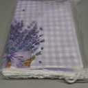 VitalCozy 6 Pcs Lavender Summer Kitchen Towel Set Funny Housewife Farmhouse Rustic Bath Hand Towel for Holiday Bathroom Gift, 24 x 16 Inches(Purple,Lavender)