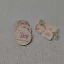 7 Pack 3D Baby Monthly Milestone Card Signs Baby Announcement Sign Double Sided Hello World Newborn Signs Wooden Circles Discs for Welcome Newborn Shower Boy Girl Photo Props(Pink)