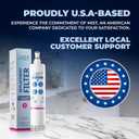 Mist EDR5RXD1 Refrigerator Water Filter Replacement for EveryDrop Filter 5, Whirlpool 4396508, 4396510, WF-NL240, Kenmore 46-9010  NSF 42 Certified  2 Pack