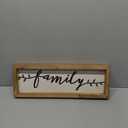 Farmlyn Creek Wooden Family Sign 17" x 6", Rustic Hanging Farmhouse Wall Decor for Home
