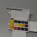 Winsor & Newton Cotman Watercolor Paint Set, Field Pocket Set, 12 Half Pan w/ Brush, Sponge, Bottle