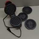 DASH Holiday MultiMaker Mini System - Waffle Maker with Six 4 Removable Holiday Plates: Waffle Iron & Griddle, 4-in-1 Mini Waffle Maker for Kids and Families  Nonstick Surface, Santa Waffle (Red)