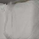 Ling's moment White Velvet-Like Tablecloth 9Ft x 11Ft Table Cloth