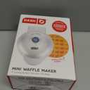 DASH DMW001SL Mini Maker for Individual Waffles, Hash Browns, Keto Chaffles with Easy to Clean, Non-Stick Surfaces, 4 Inch, Silver
