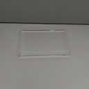 DINGHUO Acrylic Perfume Bathroom Vanity Counter Tray, Clear 9.45"x7.09"x1.38" Rectangle Countertop Organizer for Jewelry Candles Soap Makeup Toilet Tank Kitchen - 1 Pack