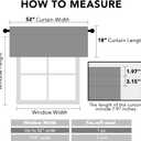 H.VERSAILTEX 2 Panels White Valance for Windows, Natural Blackout Curtains Valances for Small Windows/Living Room/Bedroom/Bathroom Rod Pocket 52" W x 18" L, Pure White，2 Packs