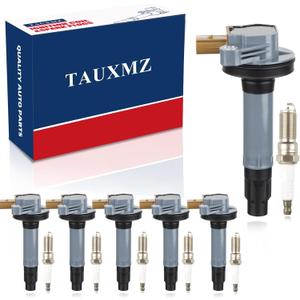 Ignition Coils UF646 and Iridium Spark Plug SP534 Replacement for 3.5 V6 Turbo 2011-2017 with Ford F150 Ecoboost Expedition Explorer Flex Taurus Transit, with Lincoln MKS MKT Navigator - Set of 6