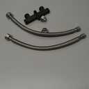 WP596816 Sensor Valve Kit Fit for watts premier 500800&500805 & grundfos up comfort Instant Hot Water Recirculating Pump System, Include Two 12" Supply Lines & Two 1/2" x 3/8" Reduced Fittings