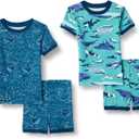 Amazon Essentials Babies, Toddlers and Boys' Snug-Fit Cotton Pajama Set, Multipacks