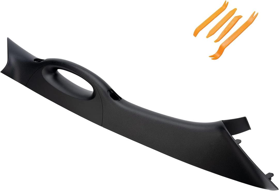 A Pillar Interior Trim Handle Right Passenger Side Compatible with Ford F150 F-150 Lincoln Mark LT, A Pillar Grab Handle Assist Panel 4L3Z-1503598-AAA (Right Passenger Side Black)