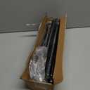 Black Long Curtain Rod Tension Shower Curtain Rods 30 to 120 inch Adjustable Spring Heavy Duty Rods for Bathroom Windows Outdoor No Drill No Slip Spliced and Telescopic Design 