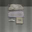 Bridal Shower Gifts for Bride - 5 Pcs Bride to Be Gift Set, I DO Slippers, Makeup Bag, Heart Sunglasses, Jewelry Box, Hair Clip, Cool Bachelorette Engagement Wedding Day Party Accessories for Her