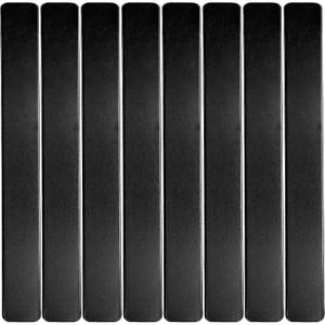 ABBECIAO 3/4" x 7" x 0.05" Anodized Aluminum Engravable Bracelet Blanks Metal Engraving Blanks for DIY Cuff Bracelet Making Jewelry Crafts Supplies (Pack of 12) Black