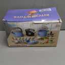 Bruvoalon 32Pcs Kids Play Kitchen Toys Set, Toddlers Pretend Cooking Playset Acccessories with Pots Pans, Utensils Cookware, Foods, Canned Veges, Learning Gift for Kids Girls Boys (Turquoise)