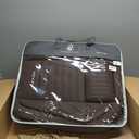 Faux Leather Front Car Seat Covers,Leatherette Automotive Vehicle Cushion Cover,Universal Fit for Cars SUVs and Trucks in Auto Interior Accessories (Brown, Front Pair) (Full Set(5 seats))