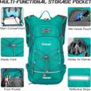 Hydration Backpack,Lightweight Hiking Backpack with 2L Water Bladder,Water Backpack for Biking, Running, Festival
