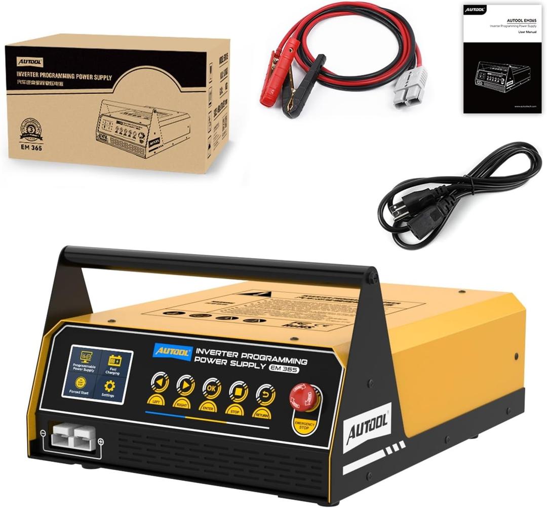 AUTOOL Flash Reprogramming Power Supply 150A, Car Battery Charger with Battery Maintainer Mode, Adjustable Charging Current Voltage, for Lead-Acid Battery