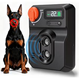 Anti Barking Device for Dogs, Ultrasonic Dog Bark Deterrent Devices, stop barking dog devices- 50Ft Range, 4 modes to suit all types of dogs, Activates Only for Real Barks, Safe Indoor/Outdoor Use