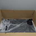 KHAMAL Grill Cart Outdoor with Wheels - Foldable Pizza Oven Stand Table, Portable Dining Cart Table for Outdoor, BBQ, Indoor, Kitchen(Black with Silver Handle)