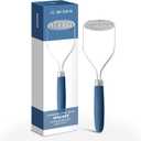 Misen Masher  Durable Stainless Steel Head, Ergonomic Non-Slip Handle for Effortless Mashing  Versatile Kitchen Tool for Potatoes, Vegetables, and More  Dishwasher Safe and Built to Last