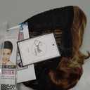 Baruisi Short Fluffy Brown Wigs for Women Natural Looking Synthetic Curly Hair Wig with Bangs