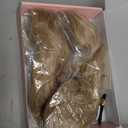 Flufymooz Ponytail Extension, Flexible Wrap Around Ponytail Extension Long Wavy Curly Ponytail Hair Extensions Natural pony tail Synthetic Hairpiece for Women 26 Inch (Champagne Blonde)