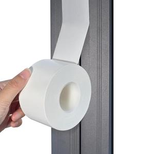 White Window Weather Sealing Tape,Window Draft Isolation Sealing Film Tape,Window AC Seal Air Conditioner Sealing Tape No Residue, Self Adhesive for Keep Out Cold Air Dust Rain, Waterproof