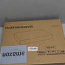 Fun Memories Floating Shelves - 2 Pack 12 Inch Rustic Wooden Wall Shelves - Extra Deeper & Thicker Wall Mounted Storage Shelf for Living Room, Kitchen, Farmhouse - 16" W x 12" D x 1.5" H - Oak