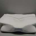 EUCIOR Cooling Gel Pillows for Neck and Shoulder,Cervical Pillow Cozy Sleeping,Odorless Ergonomic Contour Memory Foam Pillows for Side Back Stomach Sleepers with Pillowcase (White) (Queen)