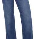 High Waisted Relaxed Straight Leg Jeans for Women, Stretch Denim Loose Fit Everyday Casual Pants, 10