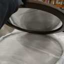 CULER Round Mirrors 30 Inch,Wood Vanity Wall Rustic Mirror with Walnut Frame, Wooden Mirror for Bathroom Bedroom Living Room Or Entryway(Walnut Brown)