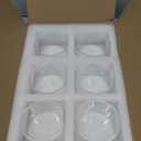 6 Oz Small Glass Bowls - Clear Dessert Cups & Serving Dips & Sauce - Microwave & Dishwasher Safe - Set of 6