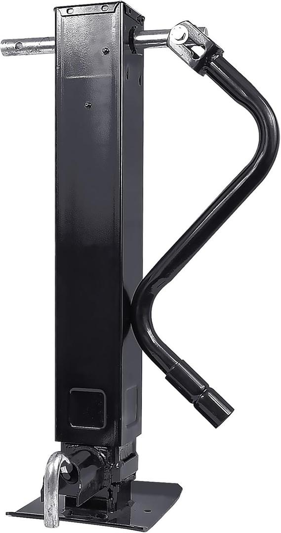 Heavy Duty Weld Square Tube Trailer Jack - 12.5" Lift 13.5" Drop Leg Travel Capacity 12000 LBS (12000lbs Front Pull pin)