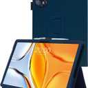 Case for Teclast T70 /Callsky-Tab Ctab 14 Tablet 14 Inch, Folding Stand Protective, BOVUGAC Case Cover with Pencil Holder, Wrist Strap,Full Protection, Premium PU, Scratch Resistant(Dark Blue)