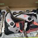 Rollerblade Macroblade 90 BOA® Women's Adult Fitness Inline Skate, Grey/Amethyst Rose, Performance Inline Skates, 9/9.5