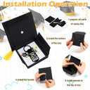 Quelay 24 Sets Graduation Keychain Gift for Teens Inspirational Black Gold Keychain Graduation Christian Keyring with Doctoral Hat Gift Box for Boys Girls Class of 2026 Grad