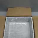 CYS EXCEL White Wood Square Planter Box with Removable Plastic Liner (H:4" Open:10"x10") | Multiple Size Choices Wooden Planters | Indoor Decorative Flower Box