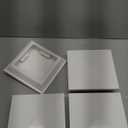 QWORK Vinyl Fence Post Cap, 4 Pack 4" x 4" PVC Square Fence Post Top Cover, New England Pyramid Style, for Mailbox, Lamp Post, Deck, Dock, Piling Caps, White