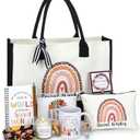 Aliceset 10 Pcs Social Worker Gifts for Women MSW Social Workers Appreciation Gifts Include Coffee Mug Candle Canvas Tote Bag Cosmetic Bag Bracelet Socks Notebook Ballpoint Pen for Bsw DSW Volunteer