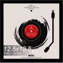 Vinyl Record Frame for the Wall Display Album Cover, Black 12.5 x 12.5 Frame for any 12 Inch LP Record with Cover - 1 Pack/Black