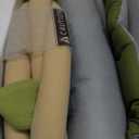 Blissful Diary Baby Play Gym & Activity Mat, Oversize Leaf Shaped Baby Play Mat w 6 Detachable Toys, Tummy Time Mat Promote Motor Skills & Sensory Development Mat, Newborn Infant Baby Essentials Gift