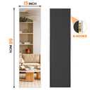 Full Length Floor Mirror 56"x15", Large Standing Body Mirror, Silver