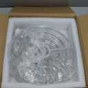 D9.8 Inch Crystal Hanging Lamp Plug in Pendant Light with 16.4ft Cord Hanging Lights with Plug in Cord Mini Chandelier for Bedroom Kitchen Island Nursery Room Dining Room Living Room, E26 (Chrome)