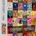 Cocktail Jigsaw Puzzles for Adults 1000 Pieces, Unique Cocktails 1000 Piece Puzzle for Adults, Hard Difficult Impossible Challenging Jigsaw Puzzles 1000 Pieces