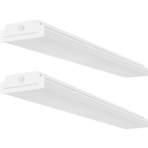 FAITHSAIL 4FT LED Wraparound 40W 4 Foot LED Shop Lights for Garage, 4400lm, 4000K Neutral White, LED Wrap Around Light Fixture, LED Light Fixtures Flush Mount Office Ceiling Lighting, 2 Pack