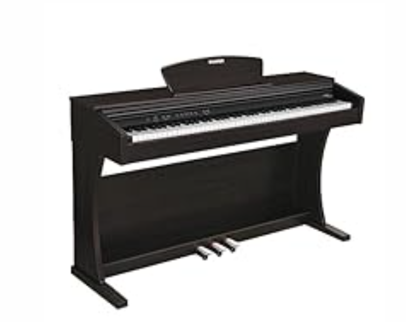 Donner DDP-300 Digital Piano with 88 Graded Hammer Action Weighted Keys, Record, Bluetooth, 10 Voices, 4 Reverb, Speakers, Professional Full Fize Key Keyboard Electric Dark Rose