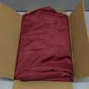 Nasitos 2 Pack Burgundy Tablecloth Rectangle Fitted for 4 Foot-Open Back Valentines Tablecloth Fabric Washable and Wrinkle Resistant Table Cover for Trade Show, Parties, Banquet, Buffet, Baby Shower